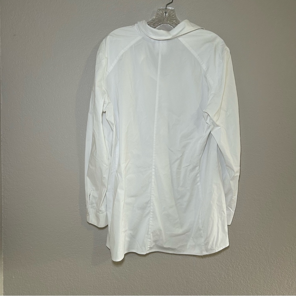 Finley Elegant White Button Down Blouse Women’s X… - image 6